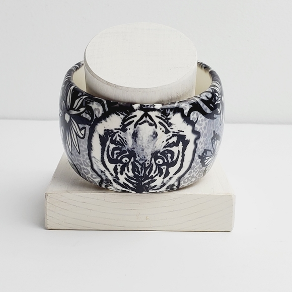 Vtg Tiger n' the Jungle Gray Scale Bangle BUNDLE!! - Picture 2 of 3